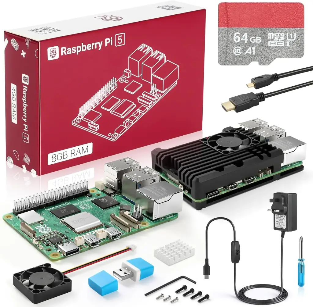 Raspberry Pi 5 8GB – Mini-serveur (Raspbian)